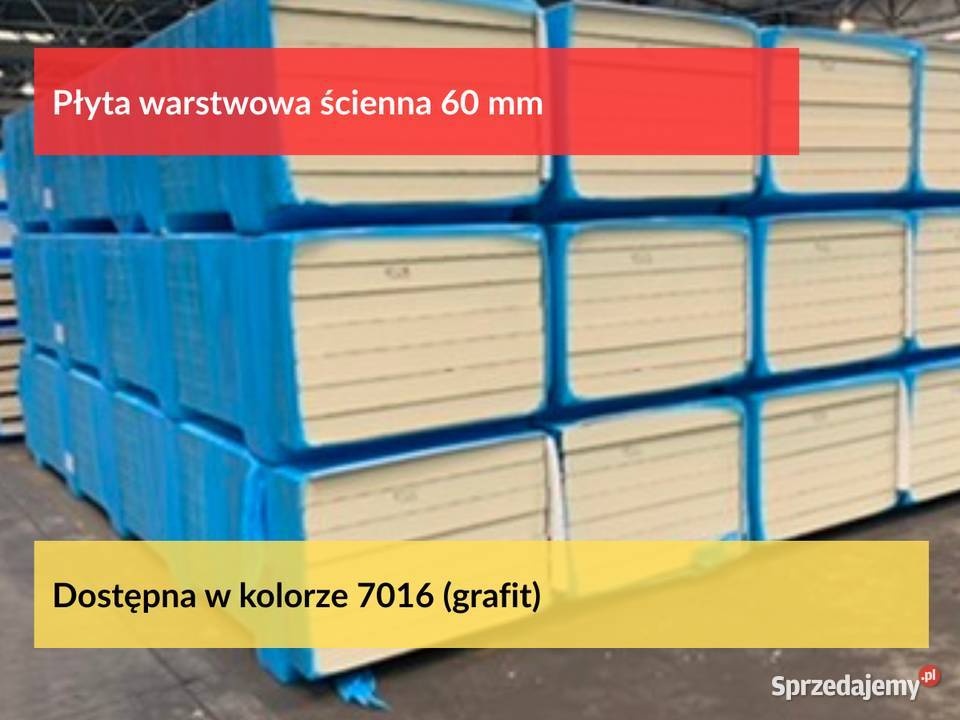 Płyta warstwowa ścienna 60mm 1 gatunku dostępna Puszczykowo