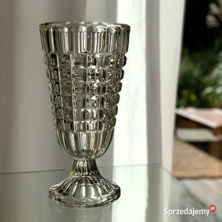 Wazon Hortensja H23201 szkło PRL Porcelana i szkło Myszków sprzedam