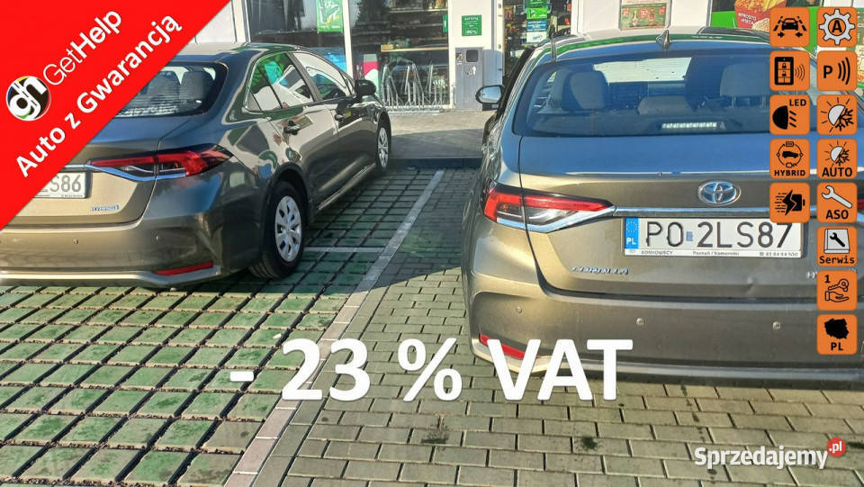 Toyota Corolla Comfort eCVT 18 Hybryda Tempomat Gdańsk