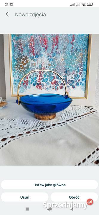 Lata 70 naczynie patera Olsztyn