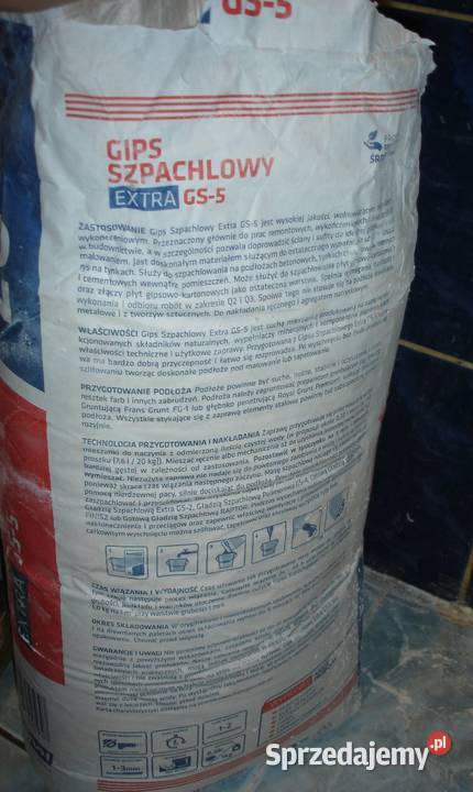 Gips Szpachlowy biały GS5 FRANSPOL opak 20 Bochnia sprzedam