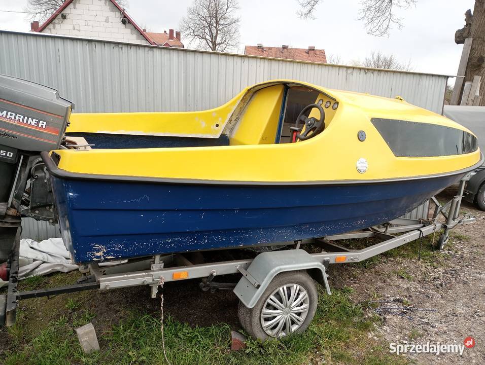Łódź kabinowa turystyczna wędkarska do małego dolnośląskie Lubiąż sprzedam