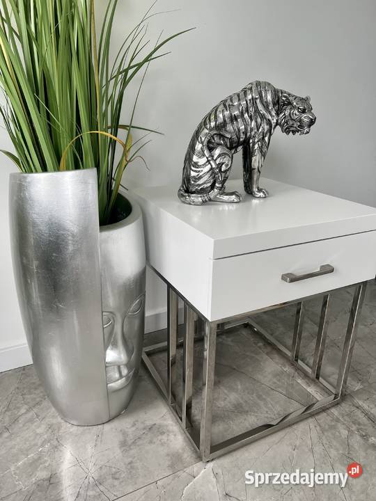 Figura srebrny tygrys Glamour 35x30x18 Golkowice