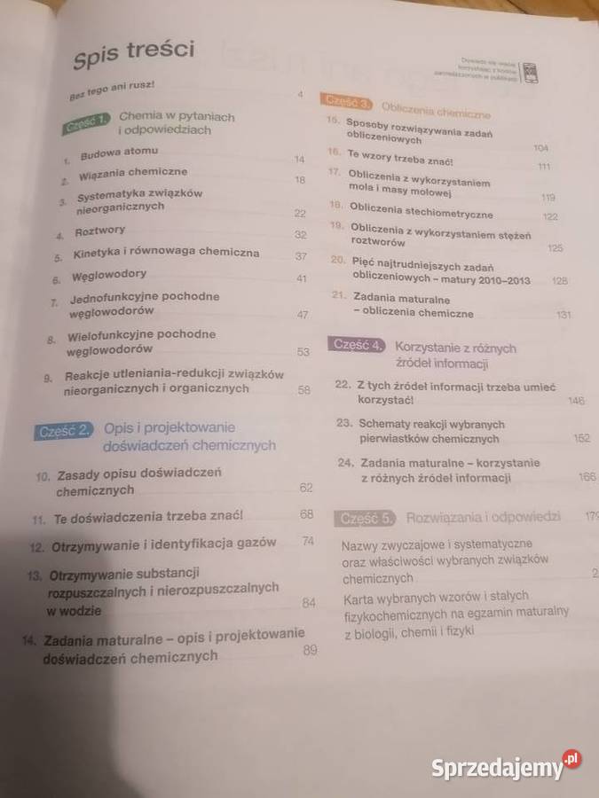 Książki do chemii pomorskie Gdańsk