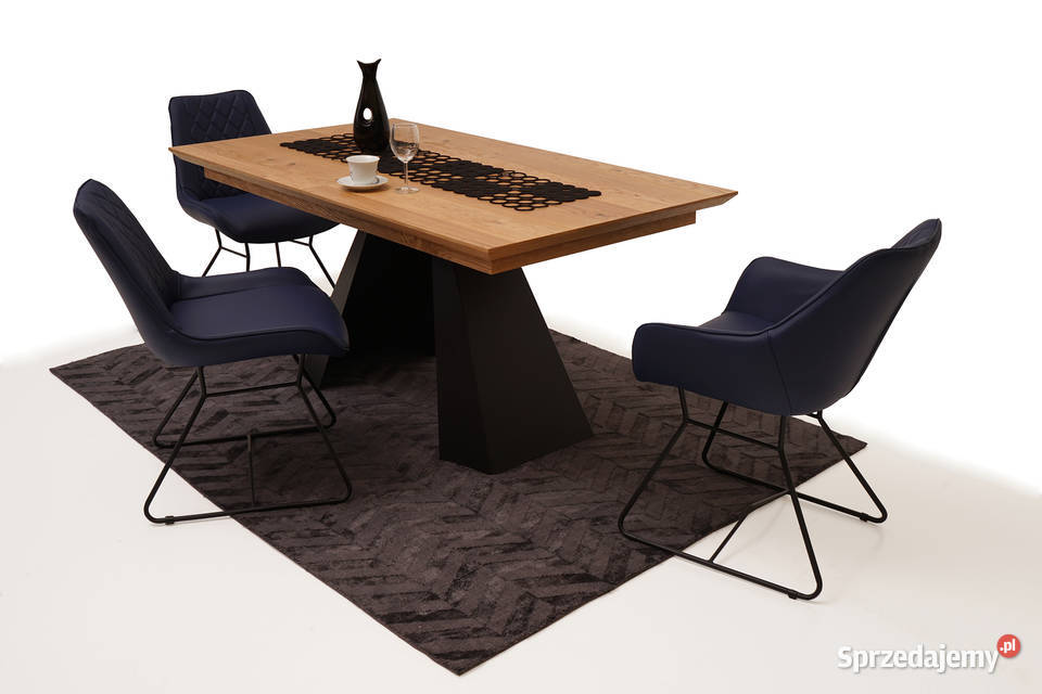 Nowoczesny Stół Rozkładany 140 x 90 Noga Stal Katowice