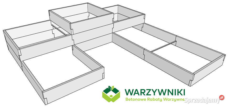 Rabata betonowa Skrzynie na warzywa Warzywnik Górno