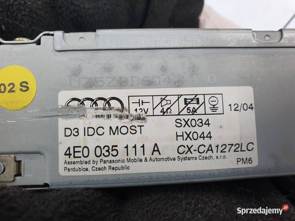 ZMIENIARKA CD AUDI A6 C6 4E0035111A Lipno