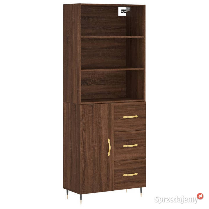 Witrynka brązowy dąb 695x34x180 materiał sprzedam