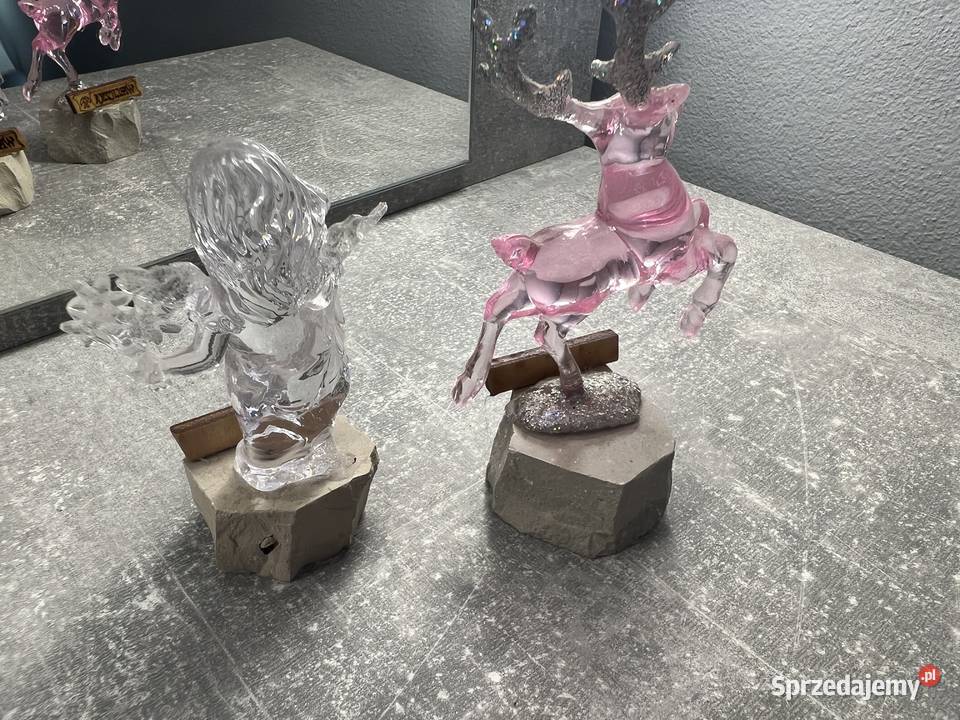 Figurka z Wieliczki anioł jeleń wielokolorowy Jasło