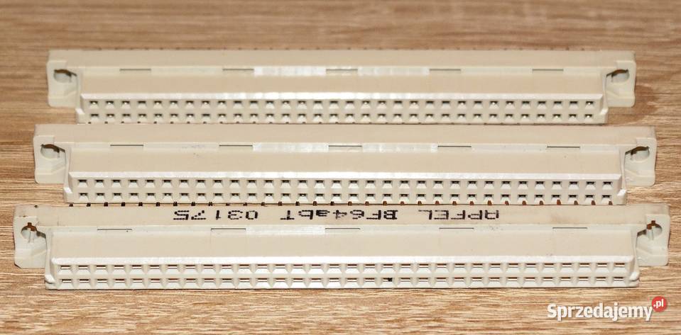 Złącze wtyk złocony DIN 41612 APFEL 64 PIN śląskie