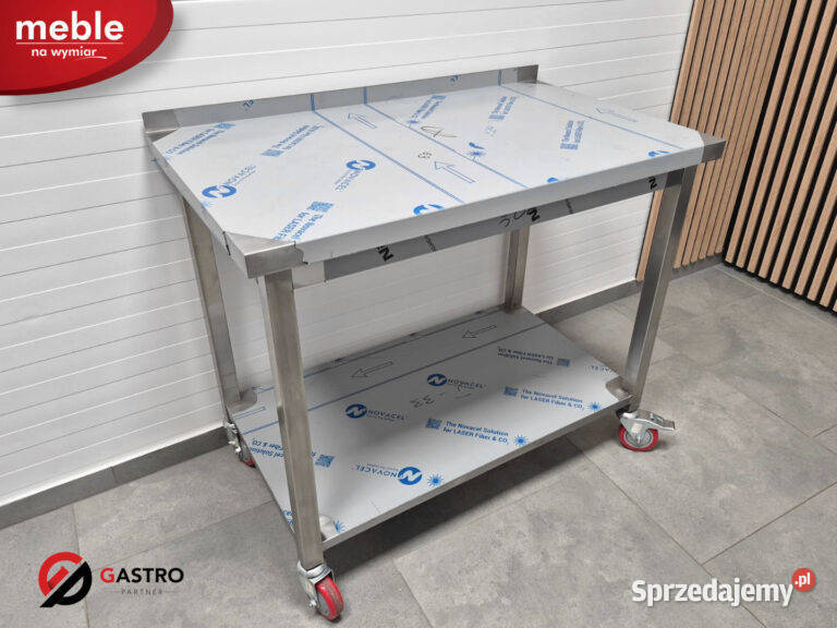 Stół gastronomiczny z półką spawany mobilny na sprzedam