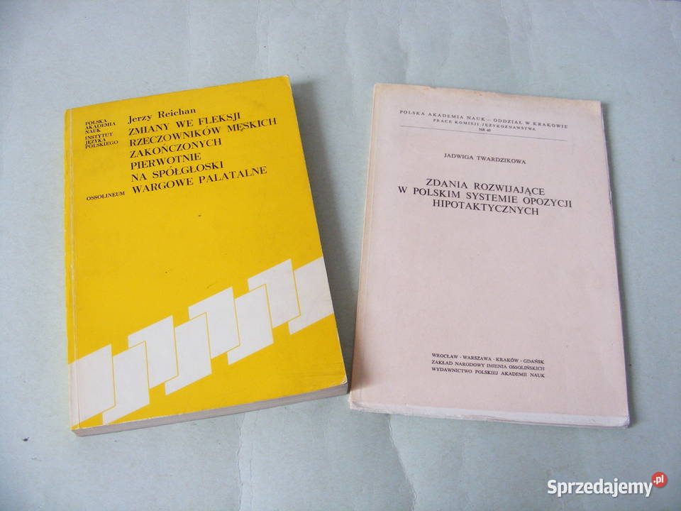 Zmiany we fleksji rzeczowników męskich Zdania Książki naukowe i popularnonaukowe Oborniki Śląskie