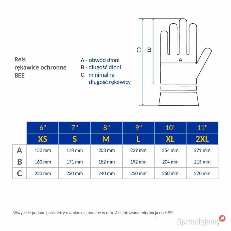 Skórzane Rękawice Pszczelarskie Długie Ochronne Jaśliska