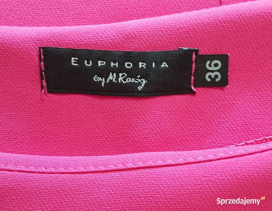 Damska sukienka elegancka różowa rękaw falbanka Spódnice i sukienki małopolskie Chrzanów