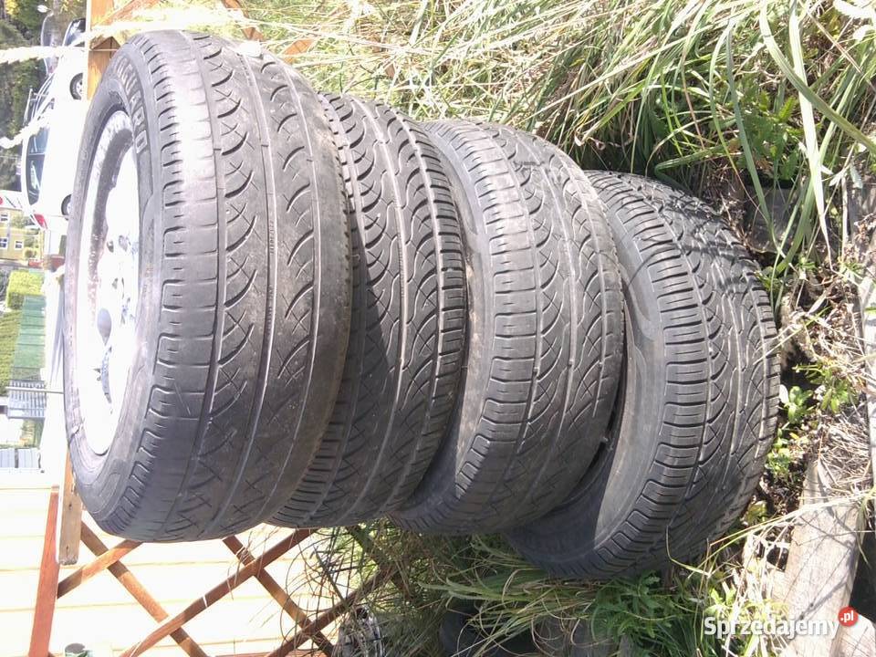 4 felgi alumniowe Lenso 7 12 Jx16H2 z 2 oponami Knurów