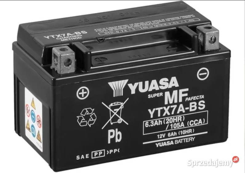NOWY Akumulator motocyklowy YUASA YTX7ABS AGM