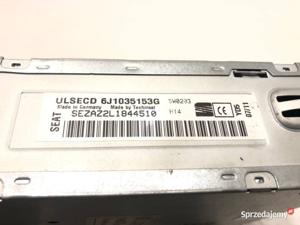 RADIO SEAT IBIZA IV 6J1035153G 0817 ODTWARZACZ podkarpackie