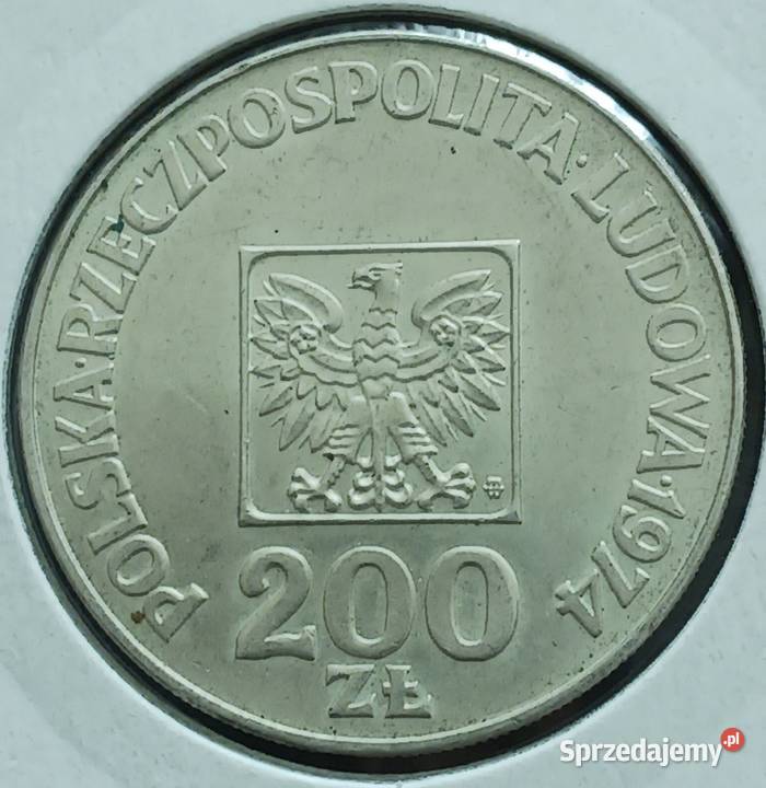 200 XXX Lat PRL 1974 r 16 mennicze Numizmatyka Konin