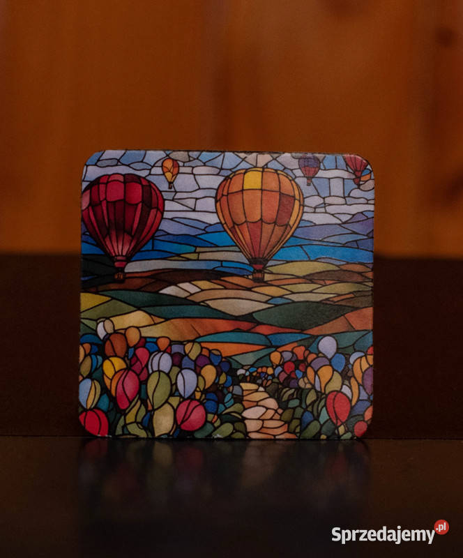 Magnes Szklane Balony polami pamiątka gadżet Krosno