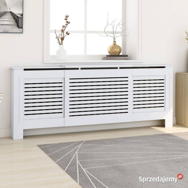 Osłona na kaloryfer z MDF biała 205 WM325551 Dom i Ogród
