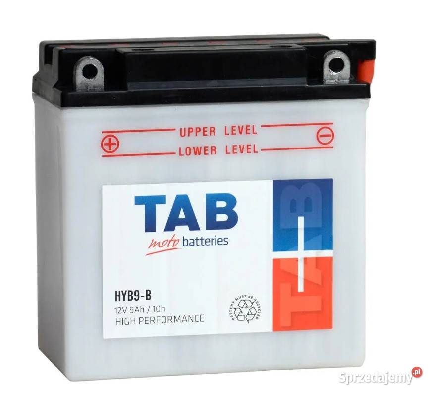 Akumulator motocyklowy TAB YB9B HYB9B 12V 9Ah Akumulatory motocyklowe Wrocław