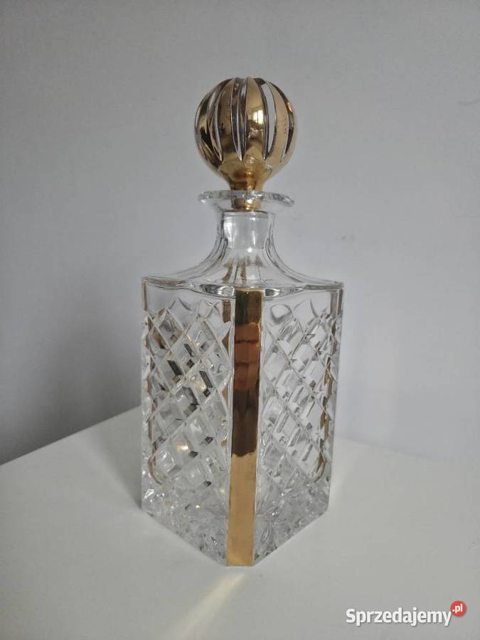 Karafka kryształ vintage PRL Poznań