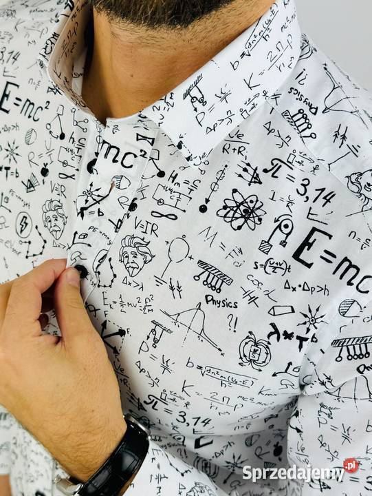 GIOVANNI PERA Koszula męska K018 Einstein biała Ostrów Wielkopolski