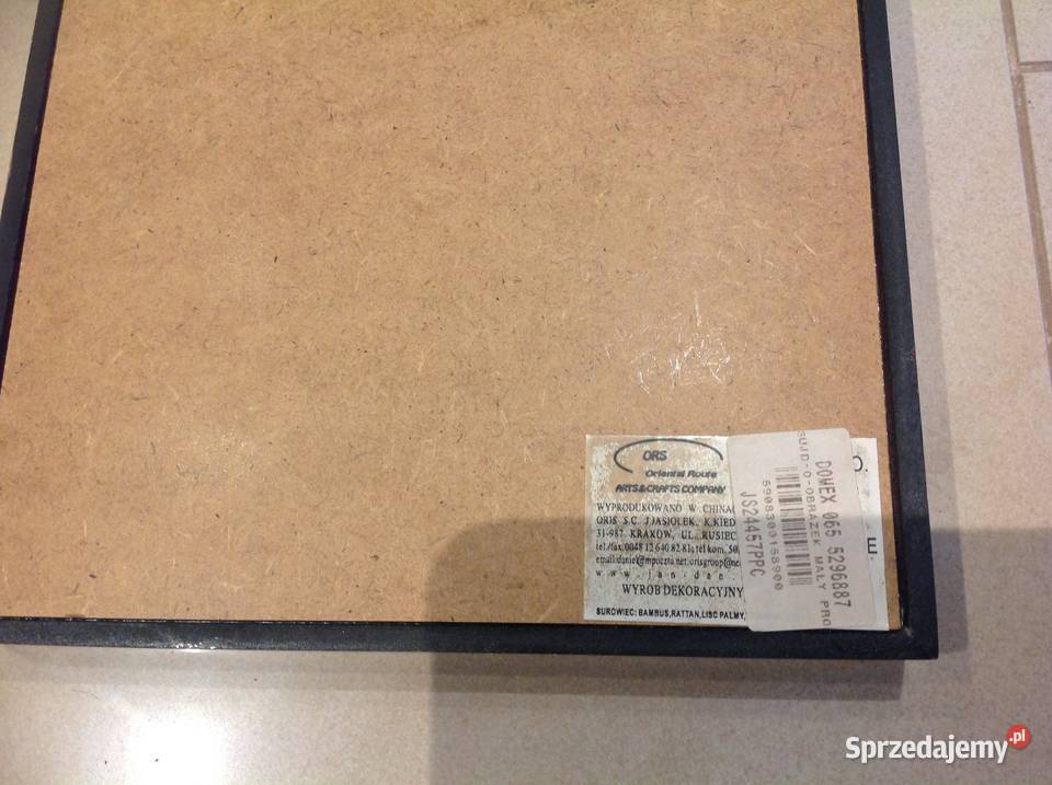 Obrazek Drewniany Płaskorzeźba Gablota 2 Słoń