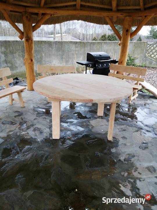 Meble ogrodowe drewno olchowe drewno Zestawy mebli ogrodowych Katowice