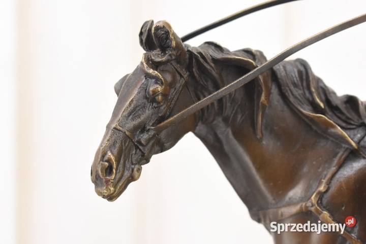 Arabski Wojownik Na Koniu Jeździec Figura Rzeźba