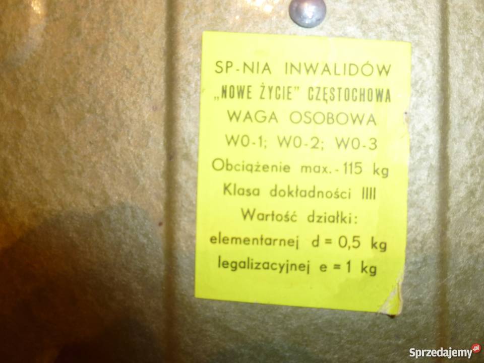 Waga łazienkowa mechaniczna
