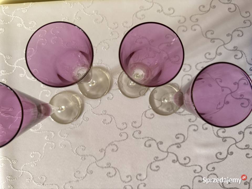 Zestaw Kieliszków do Szampana Fiolet Amethyst śląskie Czerwionka-Leszczyny