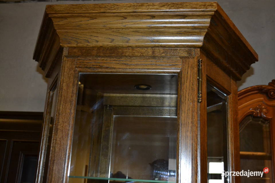 witryna stylowa lustra dąb