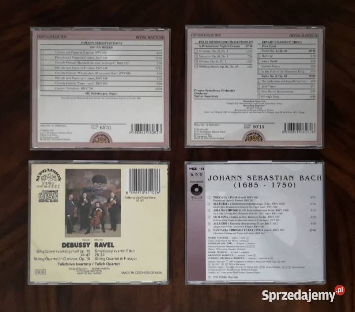 Płyty CD z muzyką klasyczną 4 sztuki Katowice sprzedam