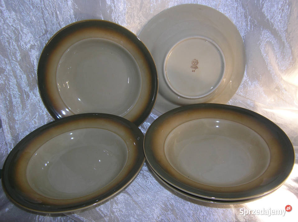 talerze vintage porcelit TułowiceD dolnośląskie Bartków sprzedam