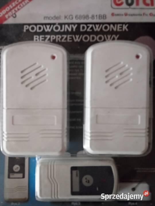 Dzwonek bezprzewodowy podwójny 689881BB Elektryka i akcesoria Olkusz