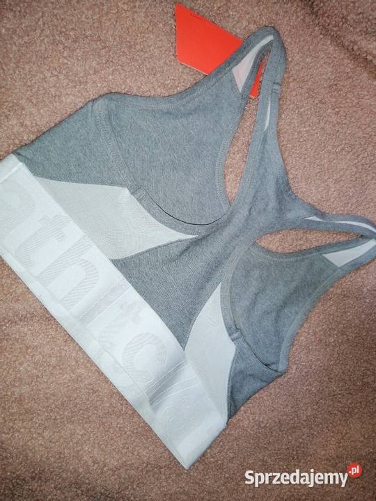 HM SPORT szary stanik biustonosz top sportowy szary/srebrny Leszno