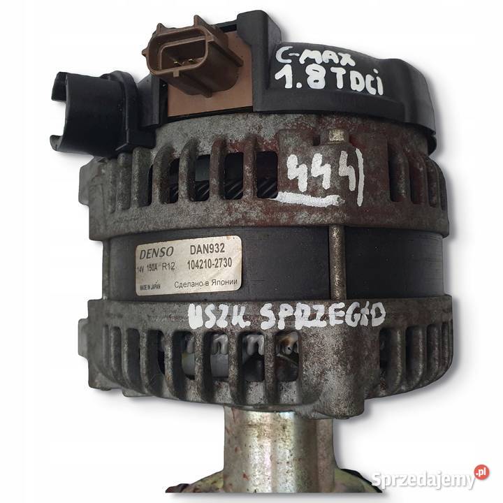 ALTERNATOR Ford Focus C 18 TDCi denso DAN932 Układ elektryczny, zapłon Chełm sprzedam