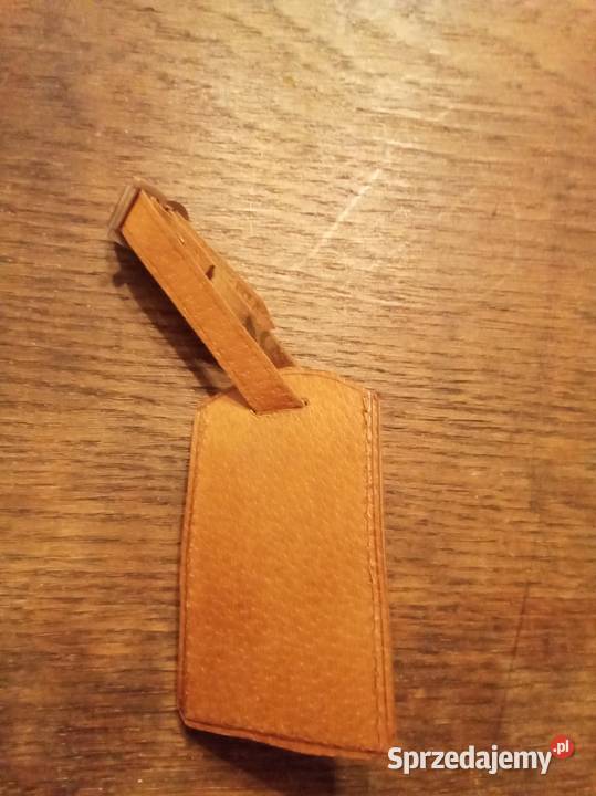 Stara zawieszka do bagażu brązowa Warszawa