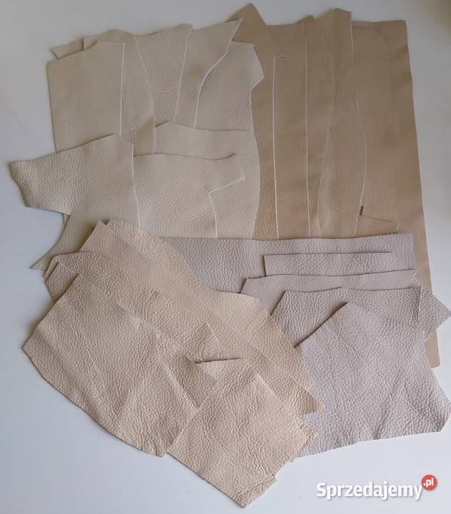 Skóra 725 g Licowa Włoska średnie i małe kawałki Rękodzieło Gdańsk