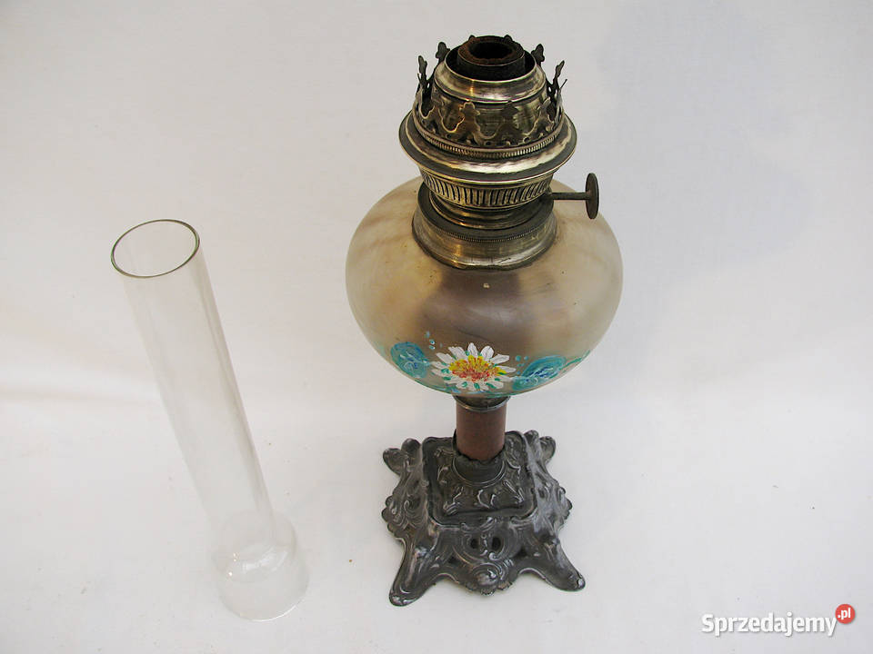 Lampa naftowa mosiądz Francja II zachodniopomorskie
