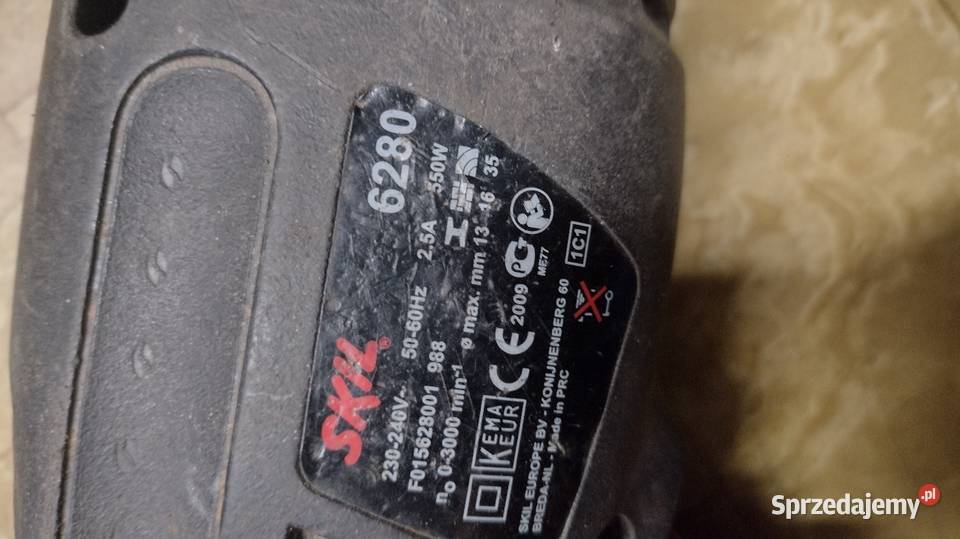 Sprzedam wiertarkę Skil 6280 uszkodzona Woźniki