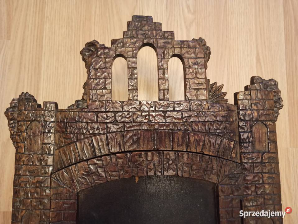 Antyk z początku XX wieku drewniana szafka w