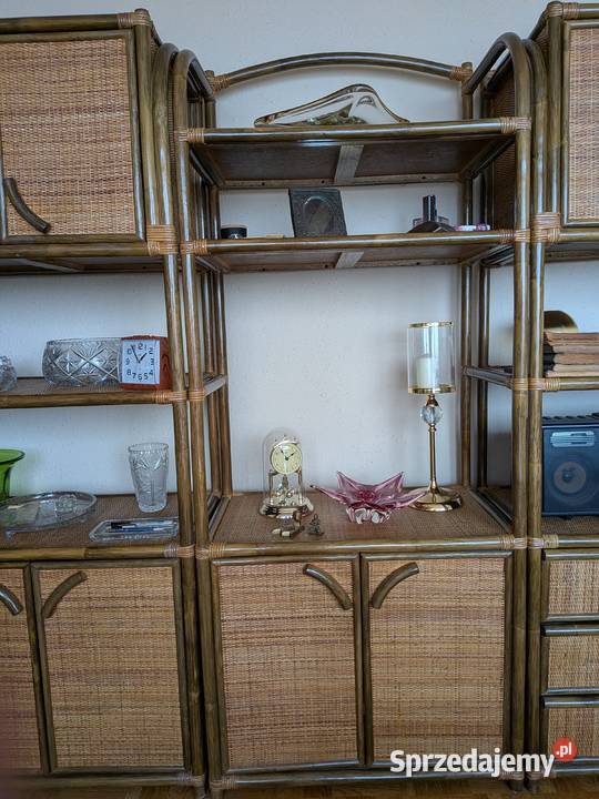 Sprzedam rattanową meblościankę Piękny mebel w kujawsko-pomorskie
