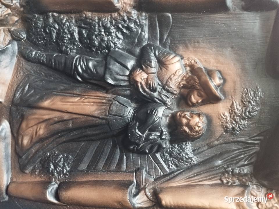 Płaskorzeźba z gipsu Romeo i Julia Przejęsław