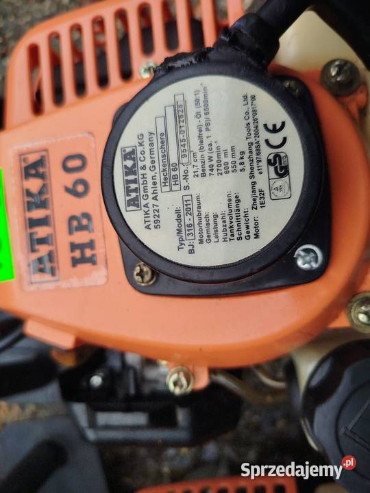 Nożyce spalinowe do cięcia żywopłotu Zamość