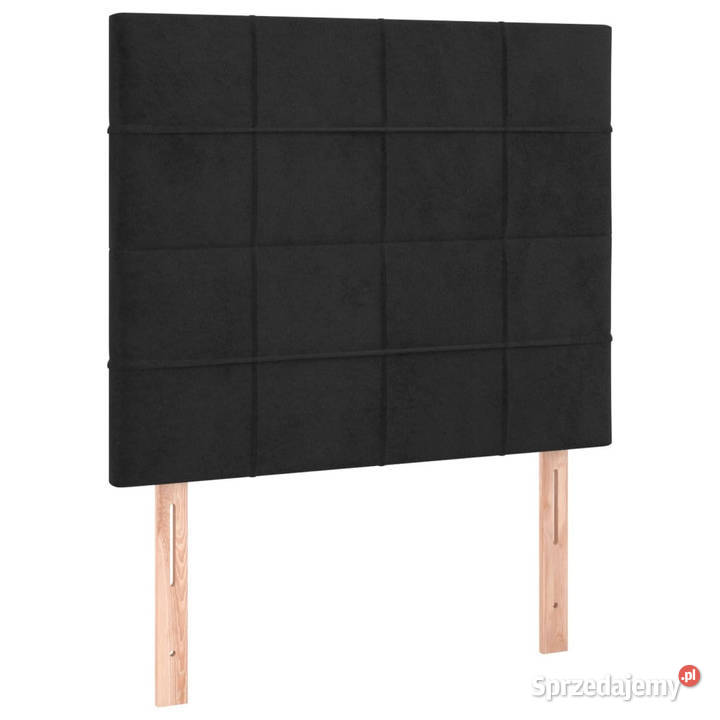 Zagłówek do łóżka z LED czarny 80x5x118128 Ramy i stelaże
