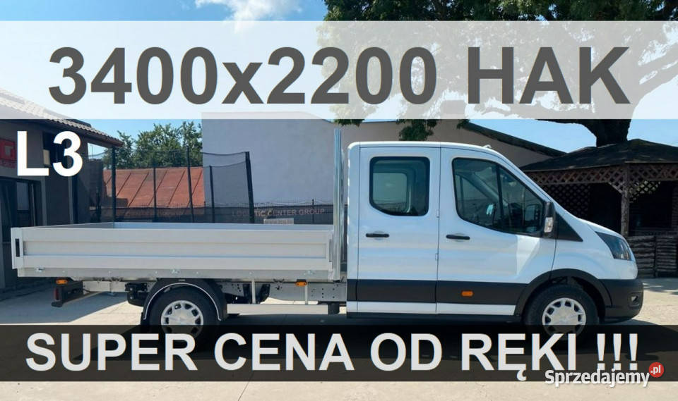 Ford Transit Skrzynia 3400 X 2200 130KM Hak. 6-os. 130KM Niska Cena od ręk…