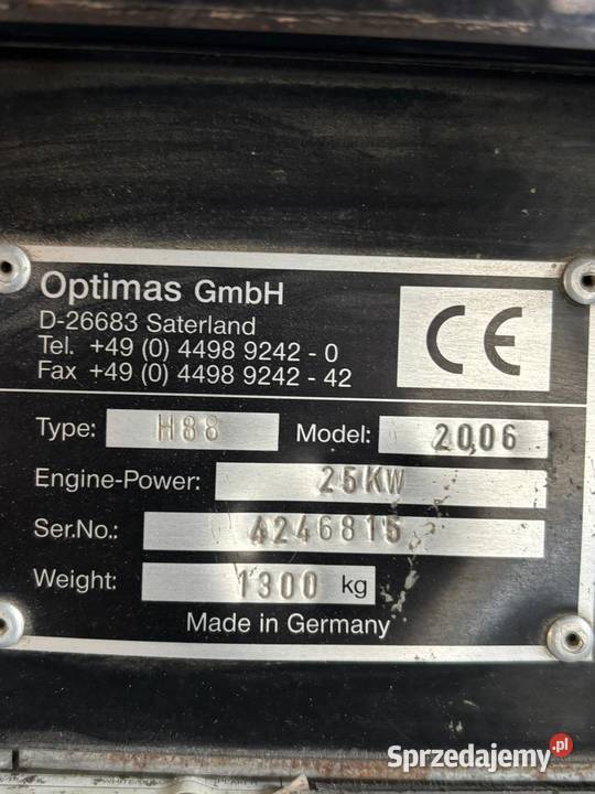 Układarka do kostki Optimas H88 Chełmża sprzedam