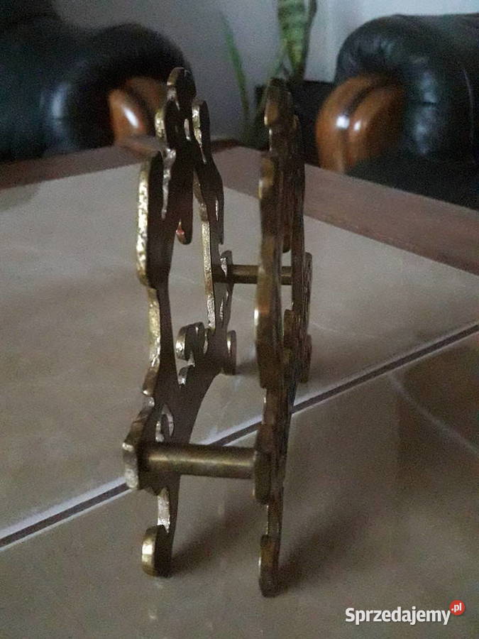 Stary mosiężny żydowski serwetnik Antyki, Sztuka, Kolekcje Janów Lubelski sprzedam